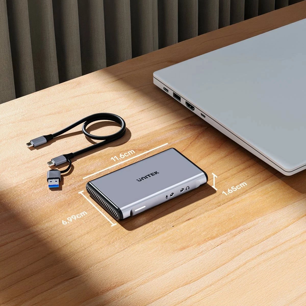 Kartelë kapje video Unitek 4K@60Hz, ngjyrë gri