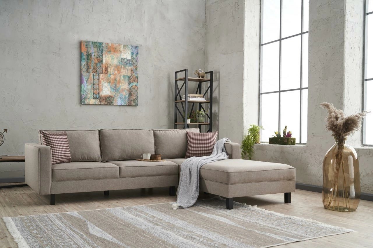Këndare Atelier del Sofa, Kale Linen, e djathtë, krem