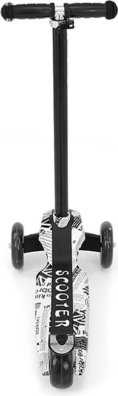 Trotinet 3-në-1, Milly Mally, Little Star, me ulëse dhe shufër prindi, 3 rrota, drita në rrota, i rregullueshëm, e verdhë