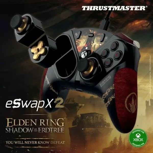 Gamepad Thrustmaster Eswap X2 Elden Ring Edition, me kabllo, për PC/Xbox, i zi/kafe dekorativ