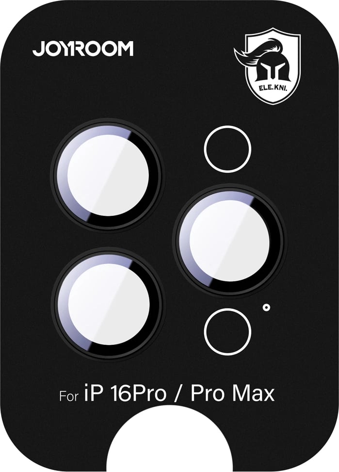 Mbrojtës xhami për kamera Joyroom JR-MFY0260 për iPhone 16 Pro/16 Pro Max, zi