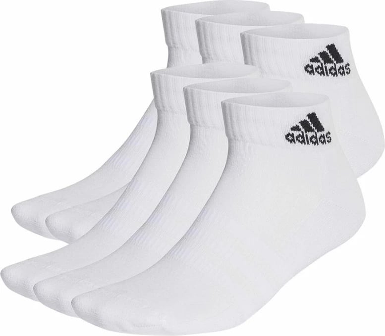 Çorape sportive për meshkuj dhe femra adidas, të bardha