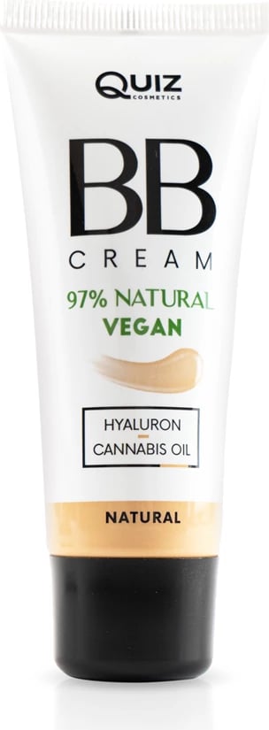 BB Cream për femra Quiz Cosmetics me acid hialuronik dhe vaj kërpi Natural 30ml