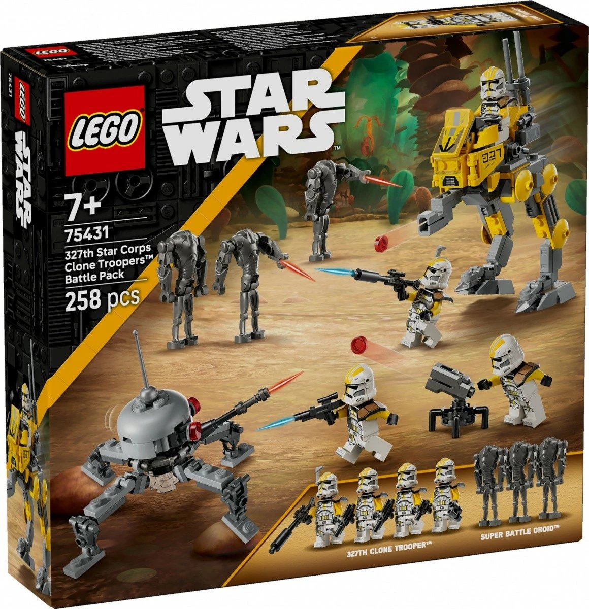 Set ndërtimi LEGO Star Wars 75431, 327th Star Corps Clone Troopers, 258 pjesë