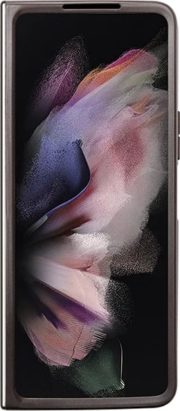 Mbështjellës Guess Leather 4G Triangle Strass për Samsung Galaxy Z Fold 5, Kafe