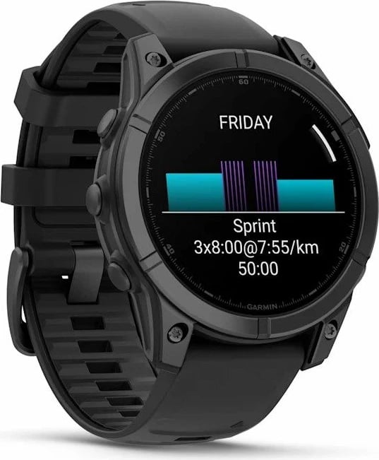 Orë sportive Garmin unisex, e zezë