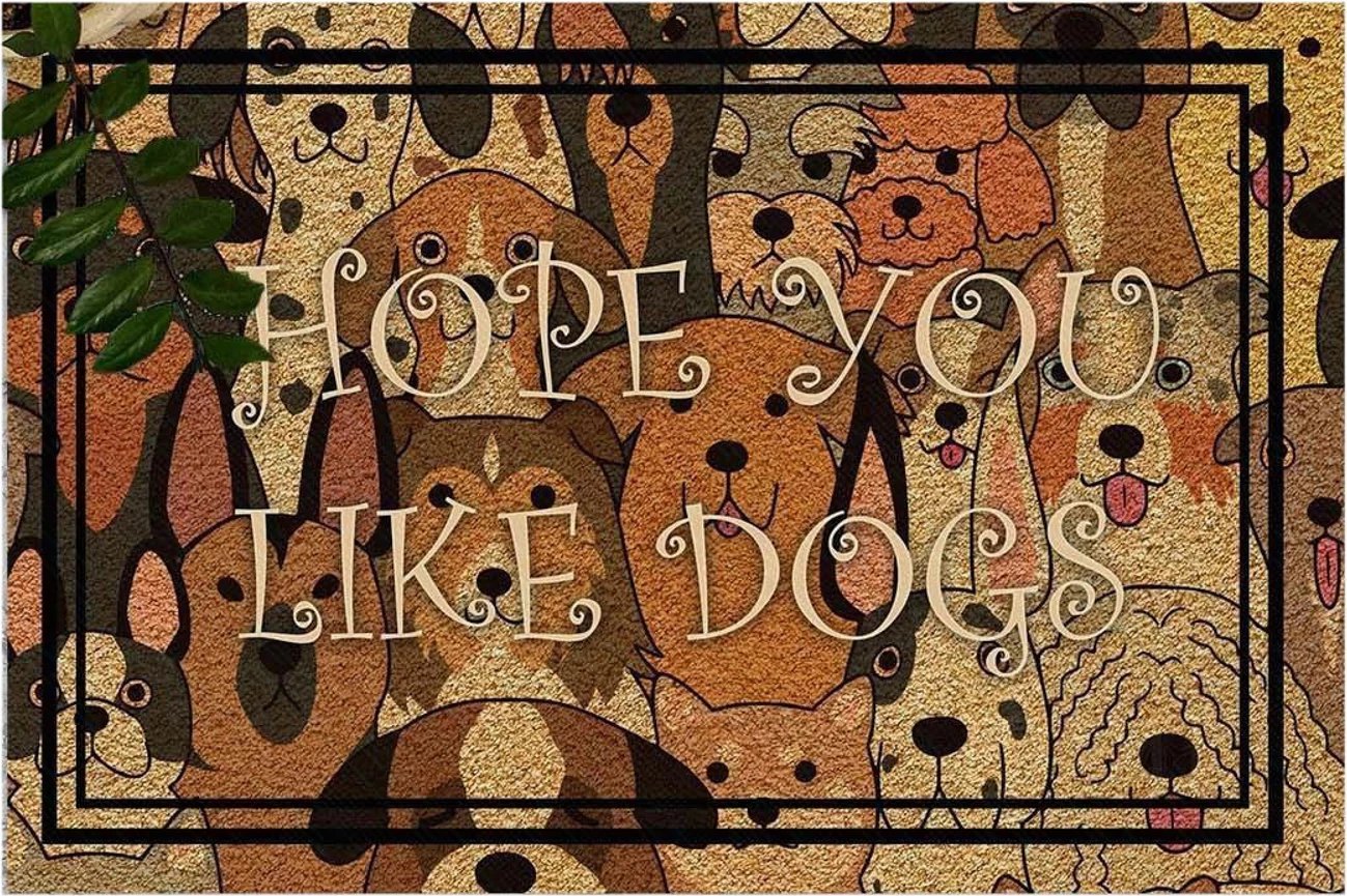 Shilte hyrëse PVC Conceptum Hypnose, shumëngjyrëshe, motiv qenësh, 40x60cm