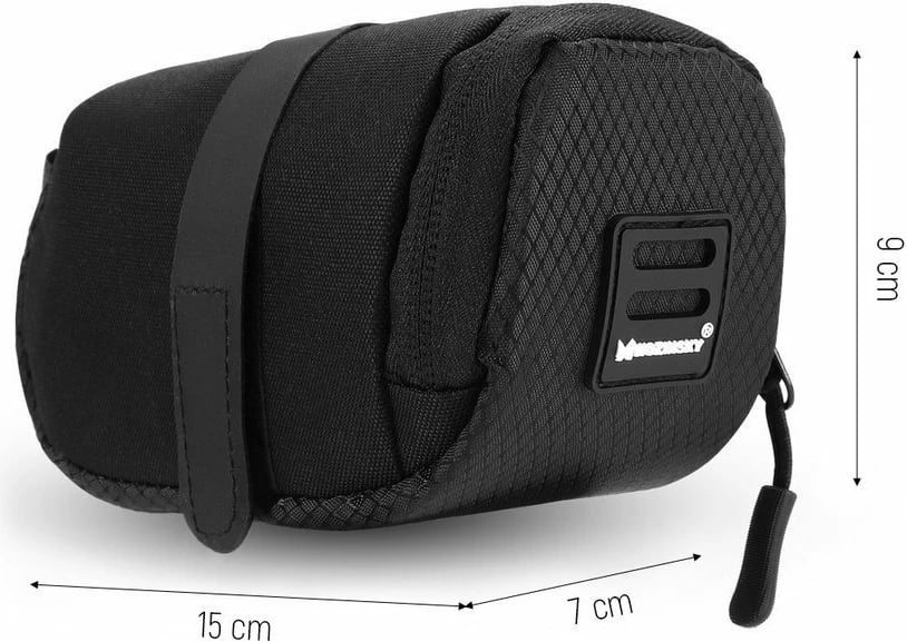 Çantë nën sedilje për biçikletë Wozinsky WBB8BK, 0.6L, e zezë