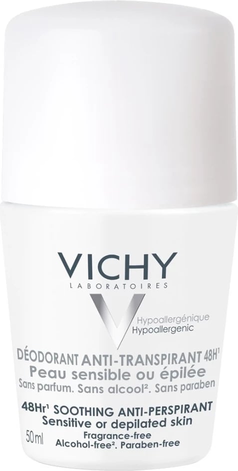 Deodorant roll-on për femra Vichy për lëkurë të ndjeshme, 50ml