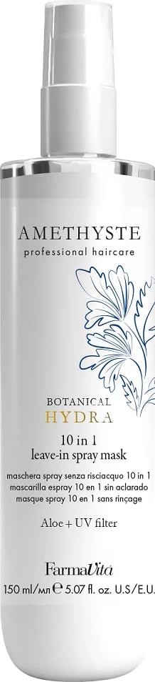 Maskë për flokë Farmavita Amethyst Botanical Hydra Mask in Spray 10-in-1 për femra, 150ml