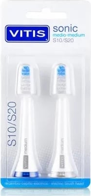 Kokë rezervë për furçë dhëmbësh elektrike VITIS Sonic S10/S20 Medium, 2 copë