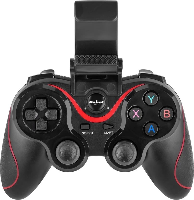 Gamepad Rebel KOM1180 wireless/USB për Android, PC, PS3, iOS, i zi