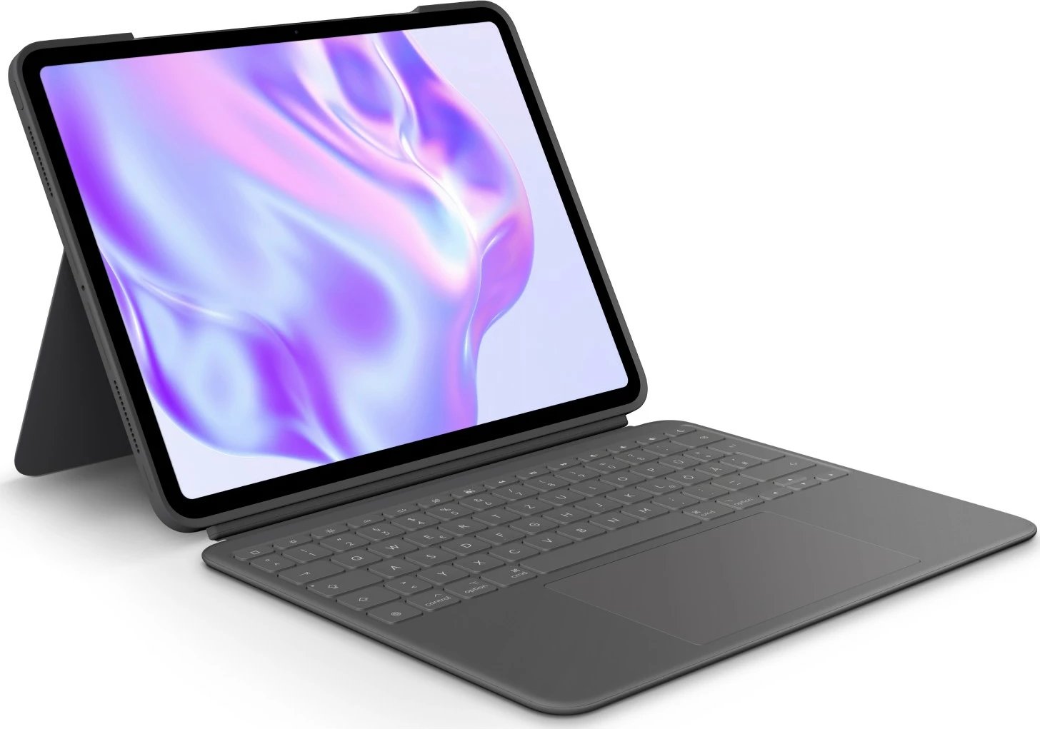 Mbështjellës me tastierë Logitech Combo Touch, QWERTZ, Gjermanisht, Trackpad, 1.9 cm, 1 mm, Apple, Grafit, (DE keyboard)