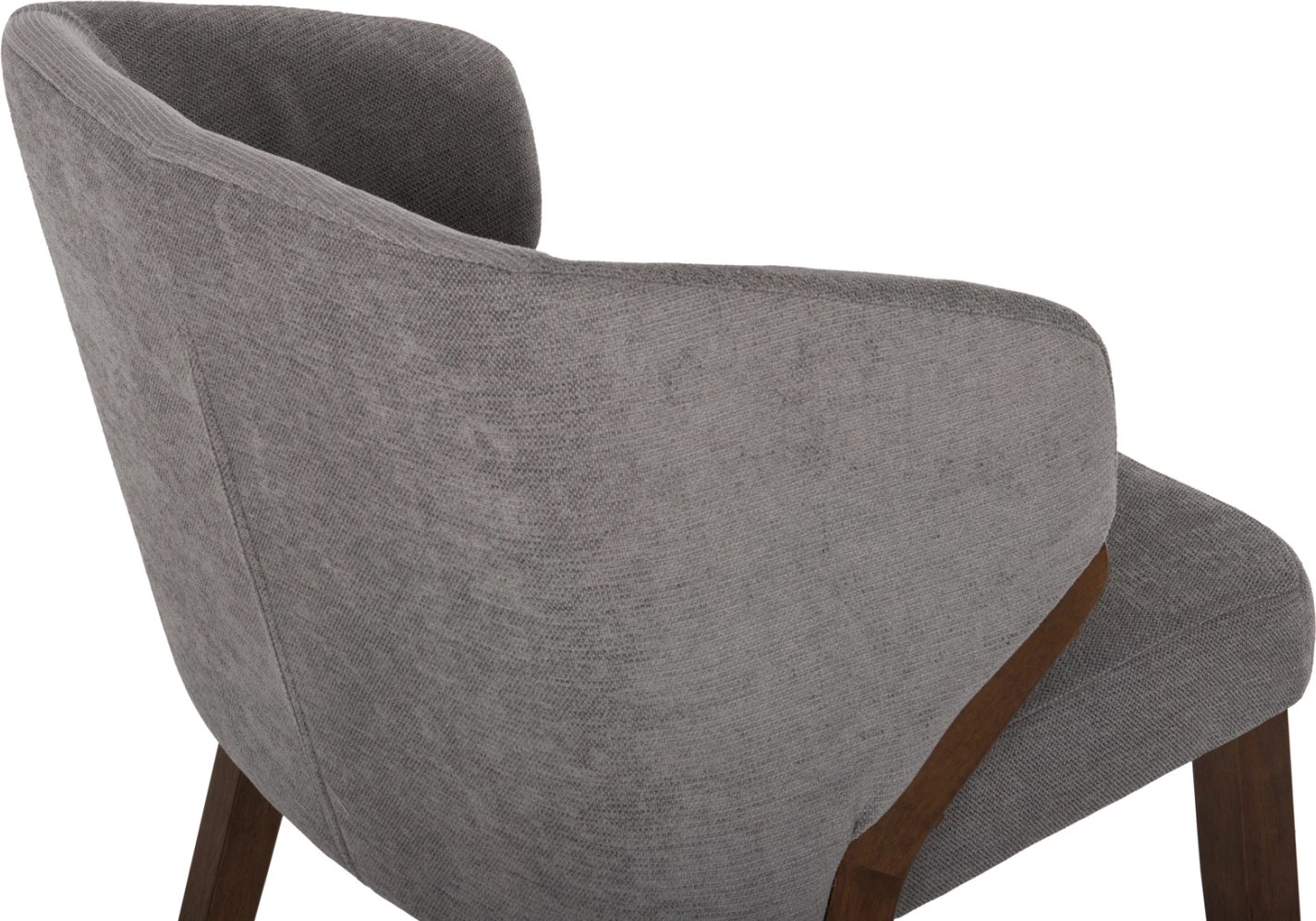 Karrige ngrënieje RADDER FH9749 dru gome ngjyrë arre-gri pëlhurë 50x53x77H cm., set prej 2 copë