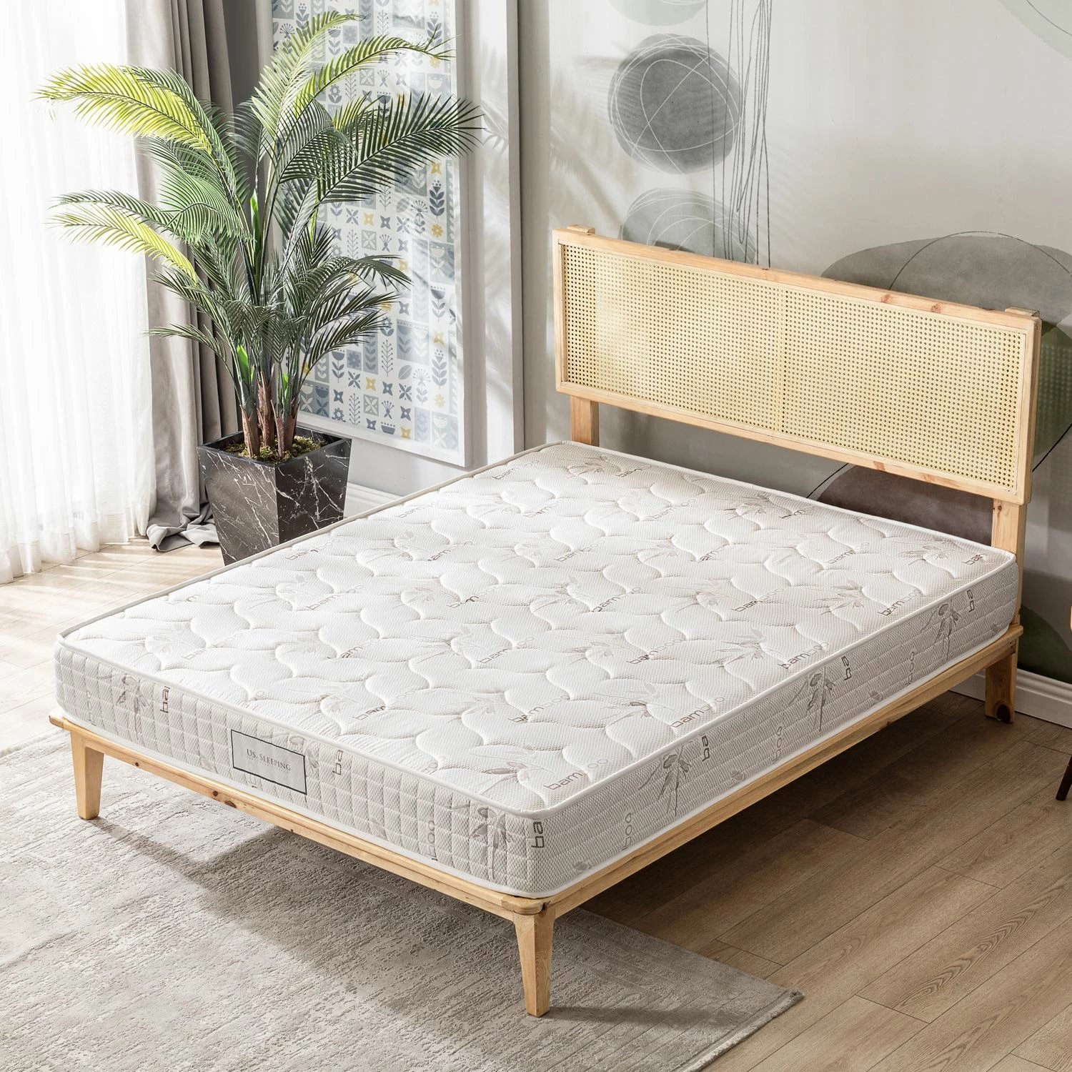 Dyshek ekonomik Skye Decor, ngjyrë kafe e çelët, 100x200 cm