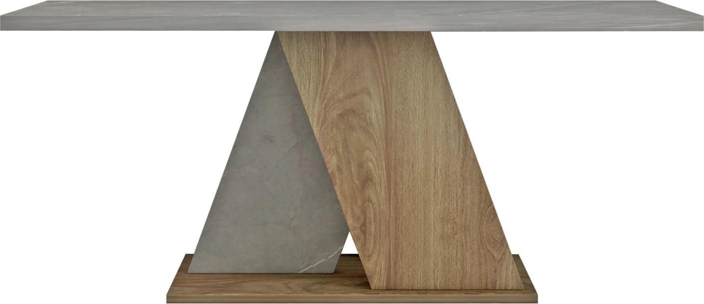 Tavolinë kafeje DILE, melaminë, teksturë guri, gri-natyrale, 110x55x47H cm