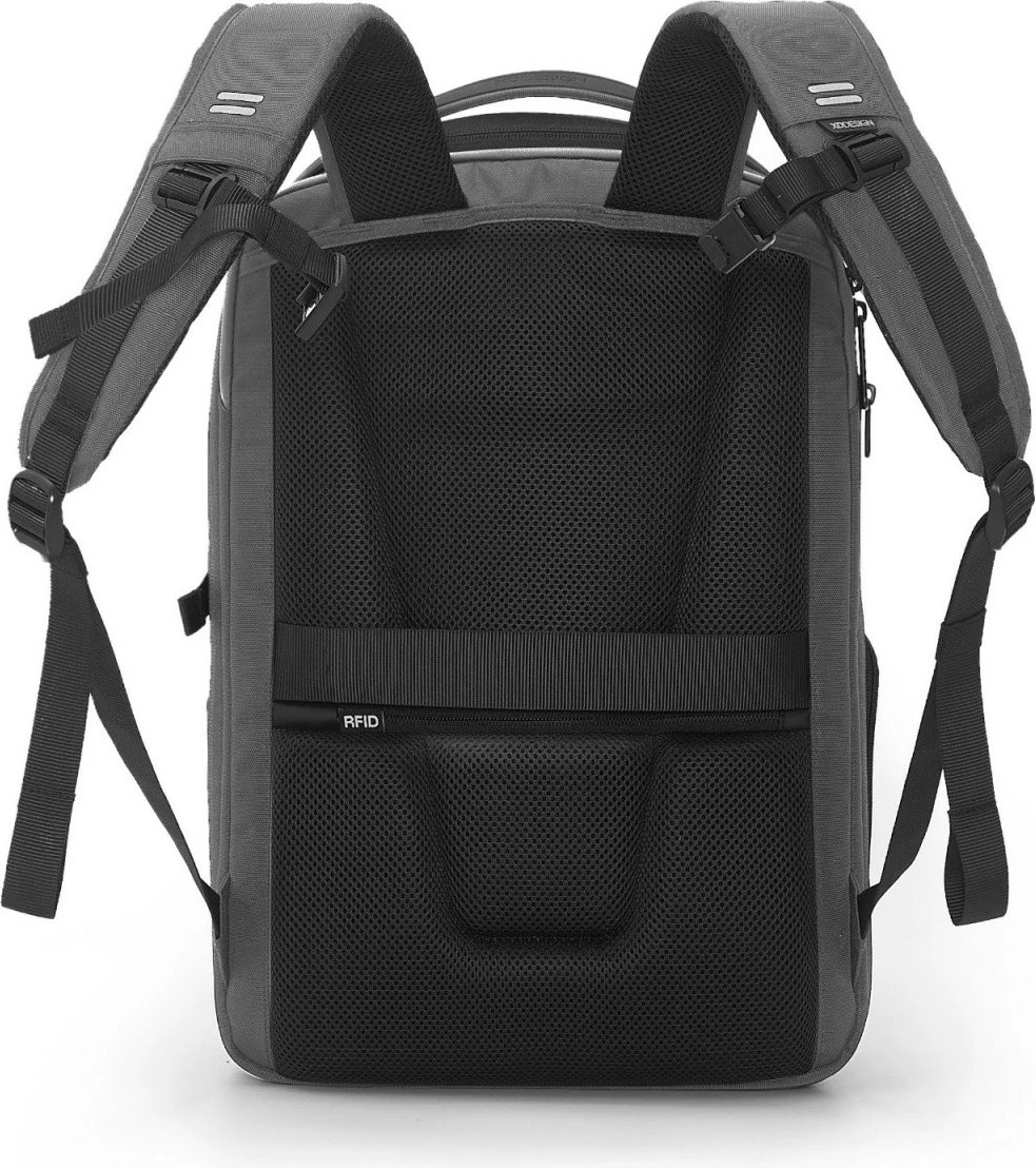 Shpinore XD DESIGN Bizz P705.932 18–25L për laptop 16'' gri