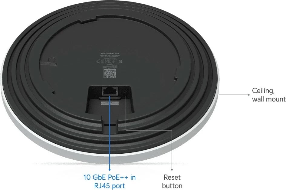 Kasë rrjeti UBIQUITI U7-Pro-XG, Wi-Fi 7 BE10800, 1x 10GE, Bardhë
