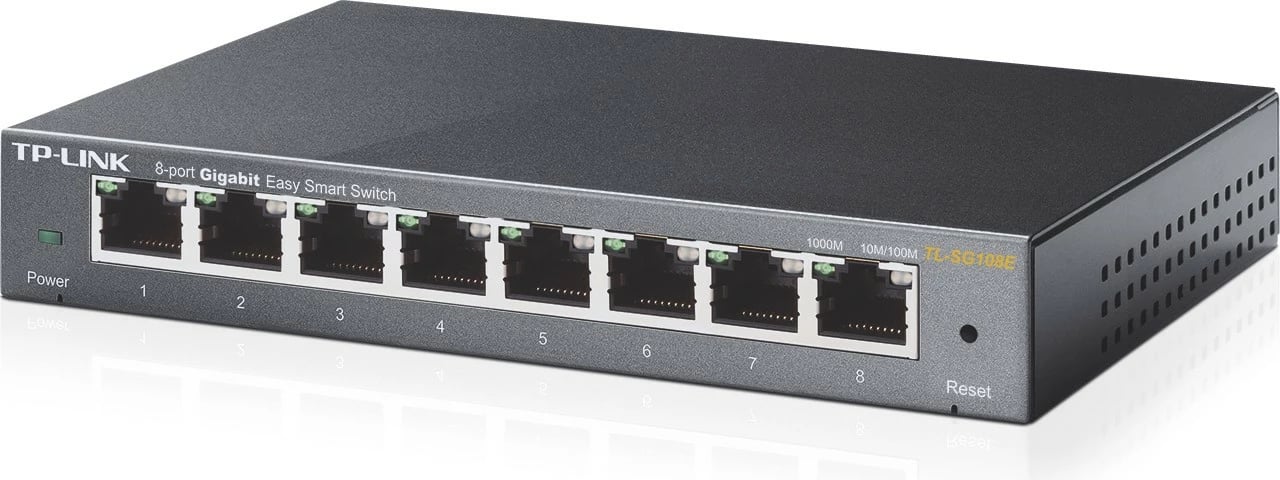 Switch TP-LINK TL-SG108E, 8 porta, Gigabit, Slim