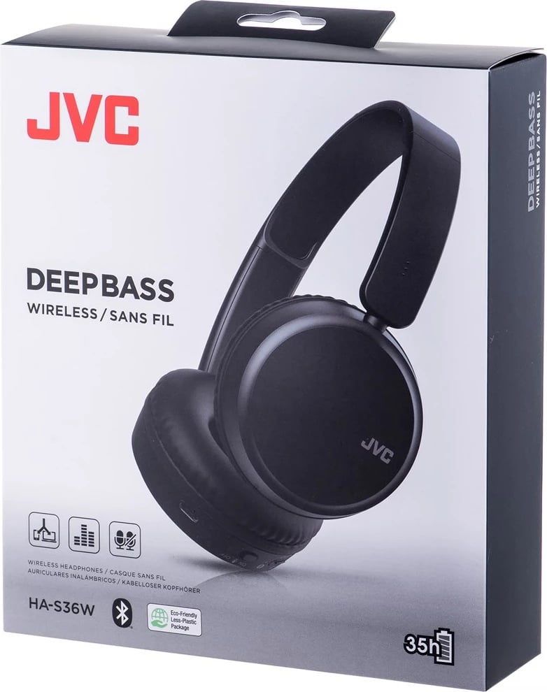 Kufje wireless JVC HA-S36W, të zeza