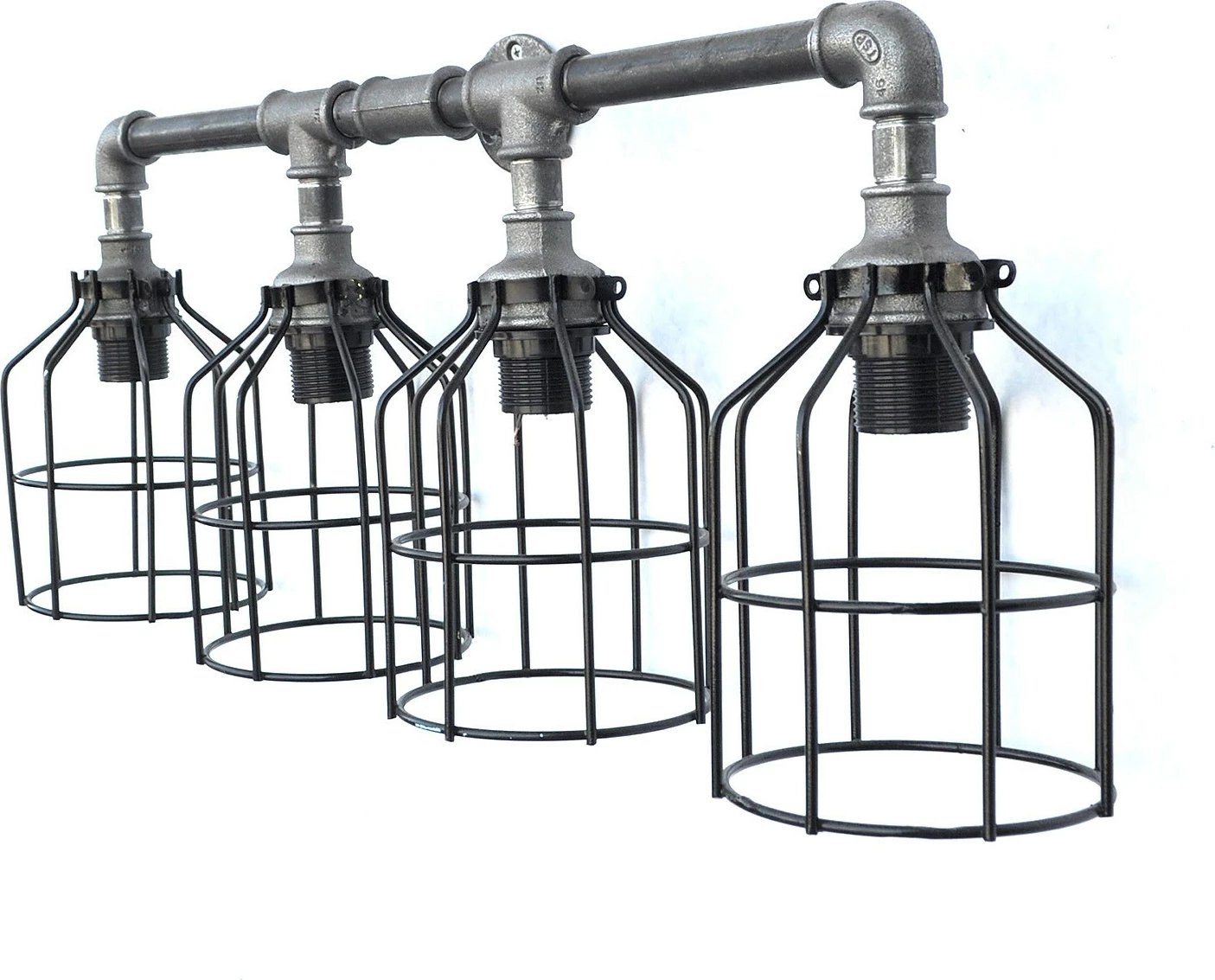 Llambadar Opviq, Pp118, industrial, ngjyrë gri e zezë, 67x30x17cm