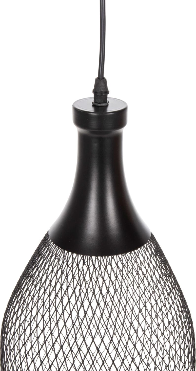 Llampë varëse tavani, rrjetë metali e zezë, FH4105, Φ20x145H cm Llampë varëse tavani, rrjetë metali e zezë, FH4105, Φ20x145H cm