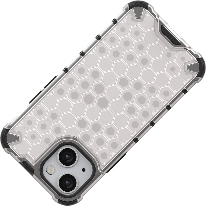 Mbështjellës Hurtel Honeycomb Case për iPhone 13 mini, i zi