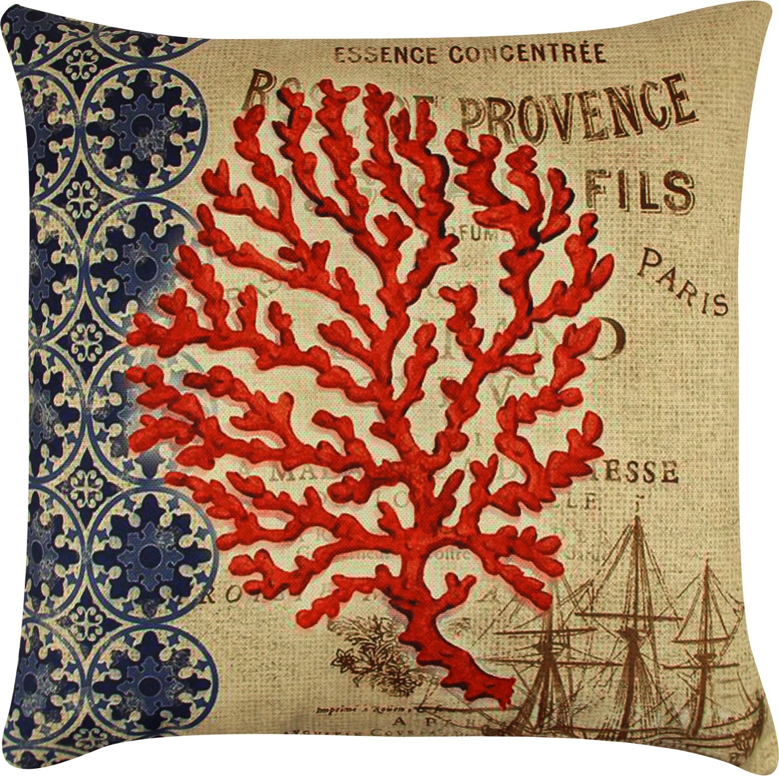 Jastëk Aberto Design, A12659, shumëngjyrësh, 43x43cm