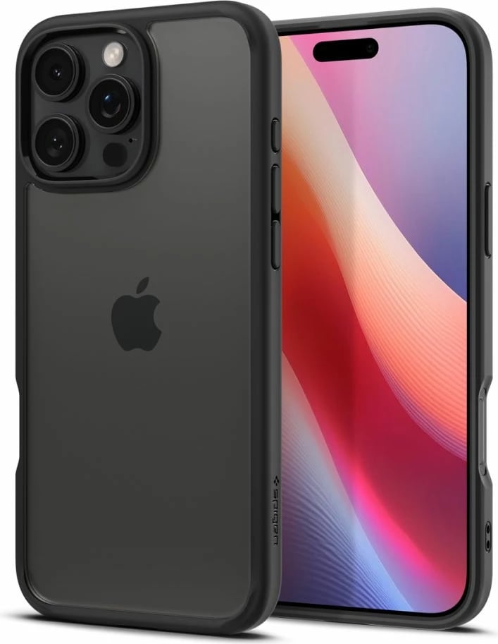 Mbështjellës Spigen Ultra Hybrid për iPhone 16 Pro, Matte Black