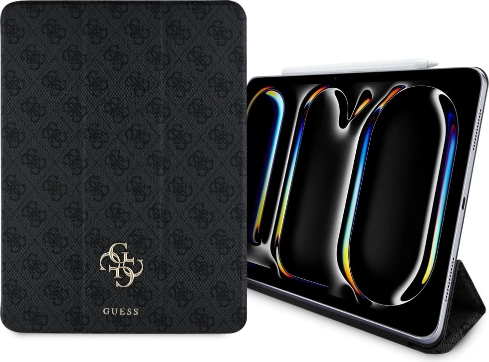 Mbështjellës Guess GUFC13PM24PS4SGK për iPad Pro 13" 2024, Magnetic 4G Big Logo, i zi