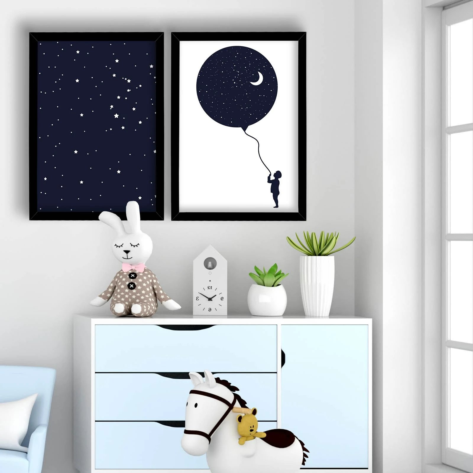 Pikturë dekorative me kornizë MDF (2 copë), Wallity, 2P3853SCT-001