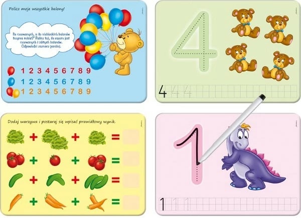 Set shkrimi e fshirje numrash Adamigo 6601 për fëmijë