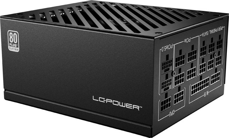 Furnizues energjie LC-Power LC850P V3.0, 850W, 80 PLUS Platinum, plotësisht modular, ATX 3.0, i zi