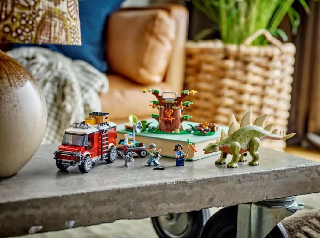 Set ndërtimi LEGO Jurassic World 76965 Dinosafari: Stegosaurus Discovery, 420 pjesë