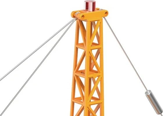 Vinç me telekomandë ASKATO 125831, plastikë, 1:8, verdhë/zi