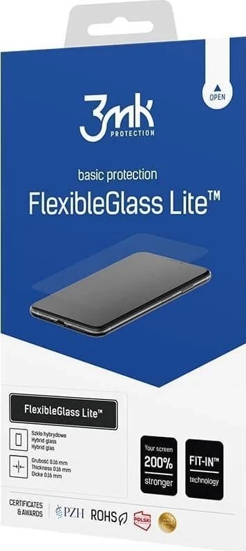 Mbështjellës për Celular 3mk FlexibleGlass Lite për Apple iPhone 15 Pro, i zi
