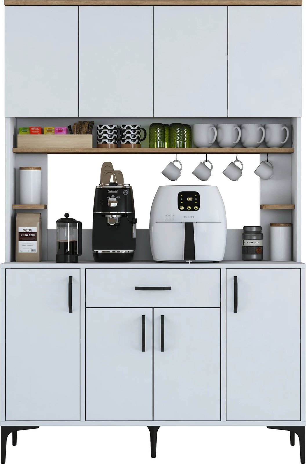 Dollap multifunksional Skye Decor, ngjyrë arre dhe e bardhë, JE177 - 3423