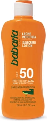 Losion për diell unisex Babaria SPF50 me Aloe Vera 200ml