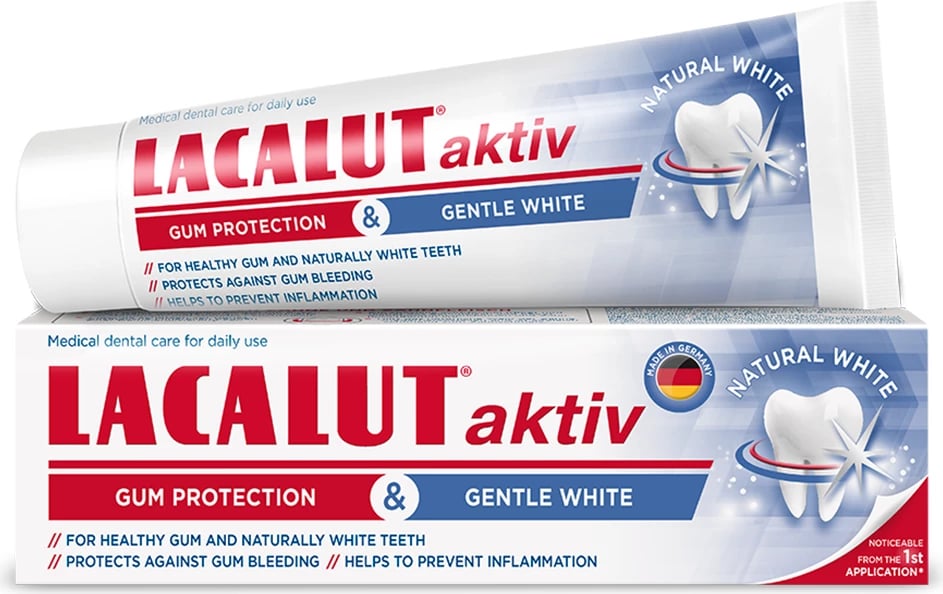 LACALUT AKTIV & WHITE Pastë dhëmbësh medicinale 75ml