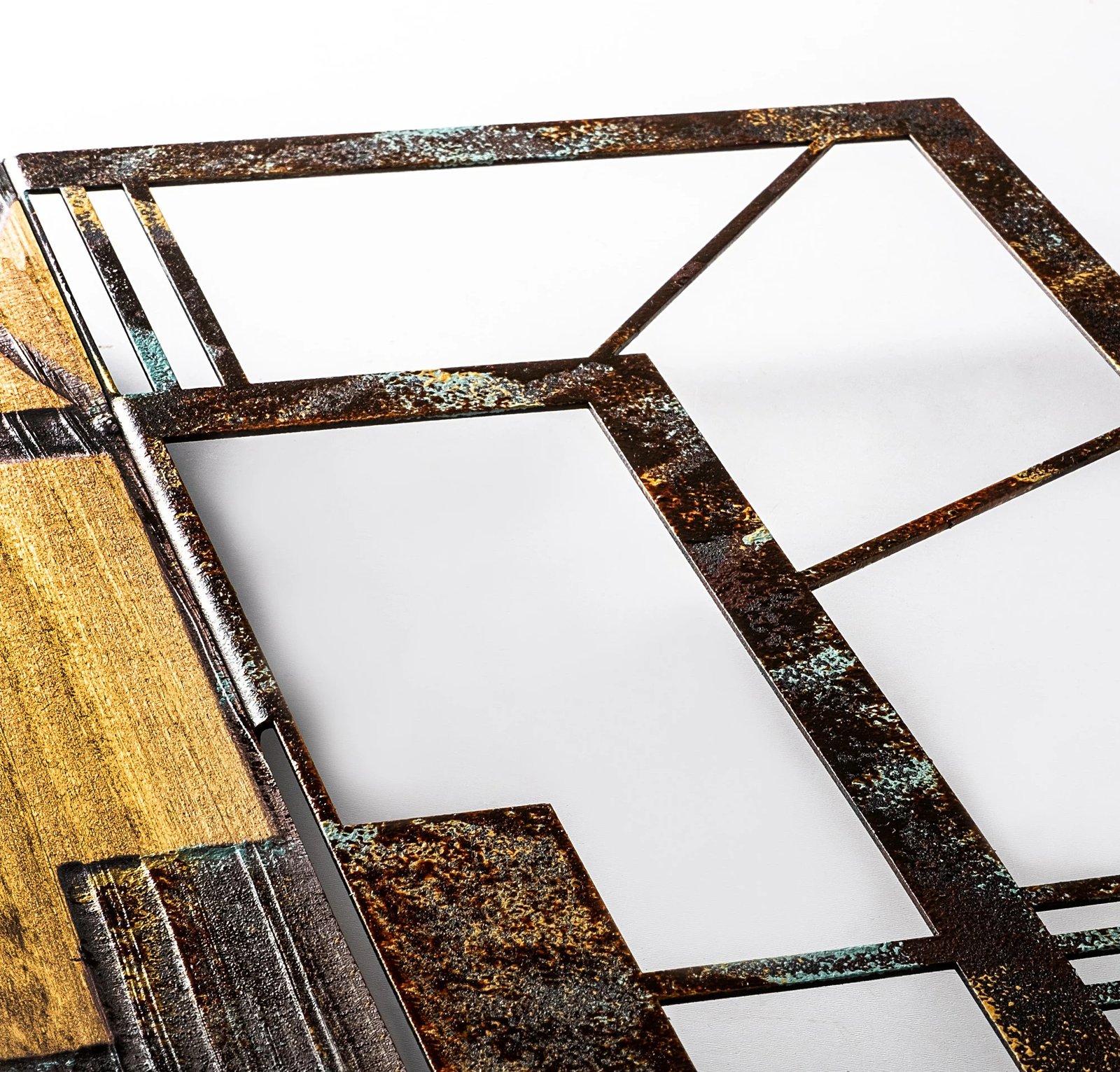 Orë muri dekorative prej druri, Wallity, ngjyrë arre, 37-A, 49x58cm