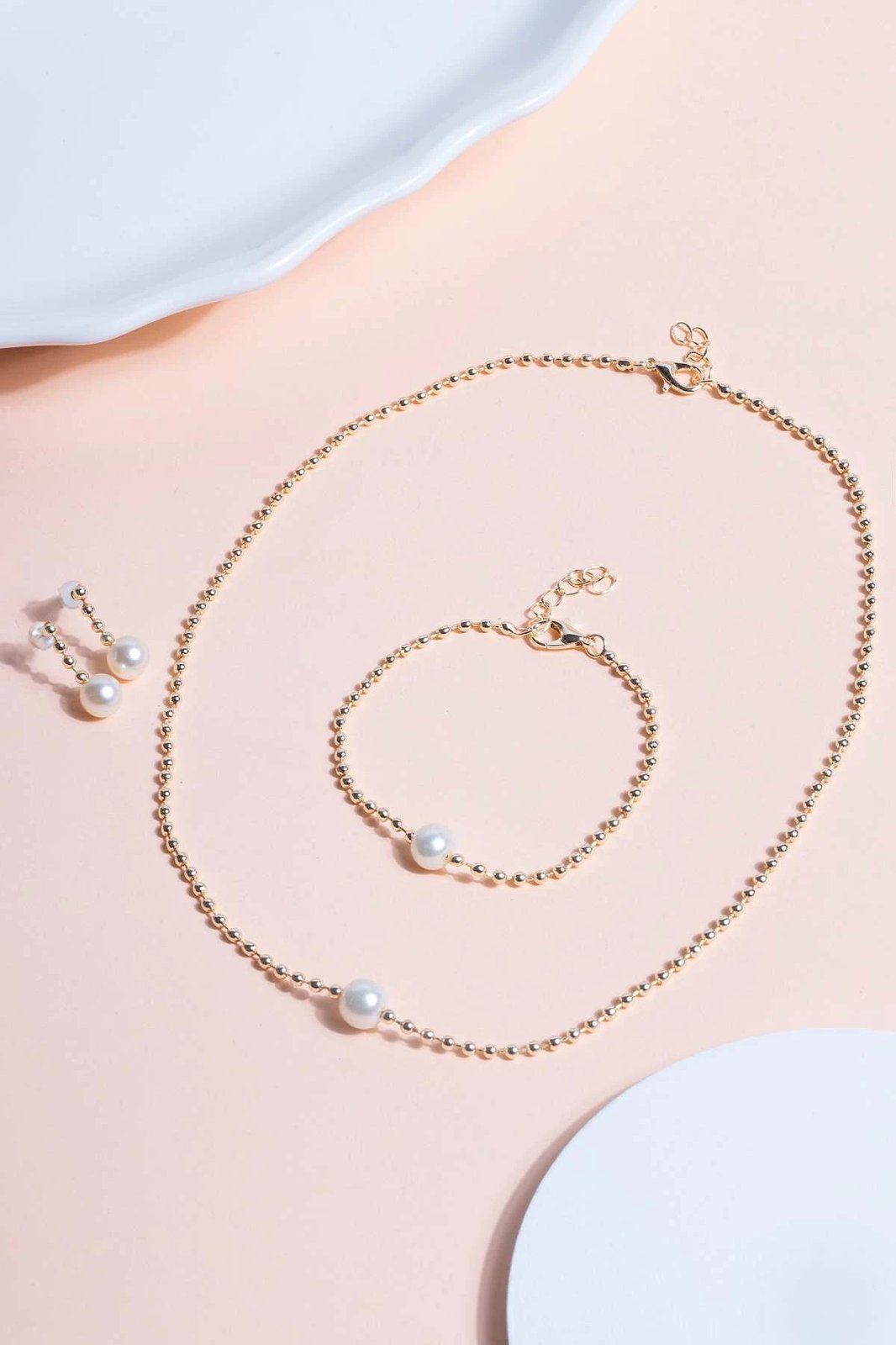 Set varëse metalike me byzylyk, ngjyrë ari, Elika, CSET9966