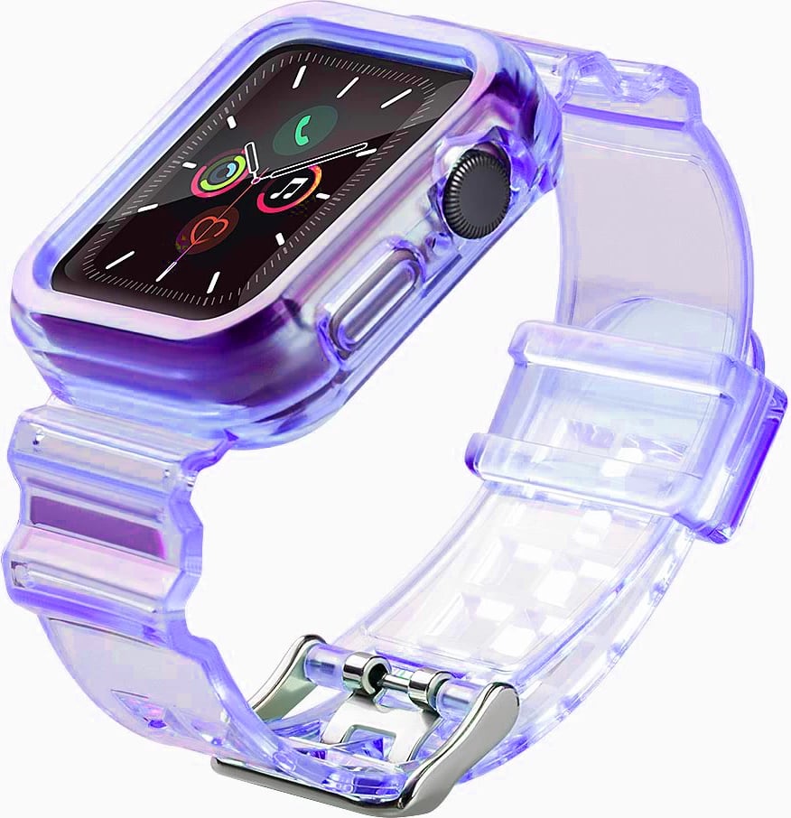 Rrip zëvendësues me mbështjellës Hurtel për Apple Watch 4/5/6/SE 40mm, Violet