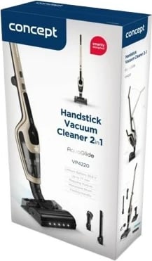 Fshesë me korrent pa kabllo vertikale 3‑në‑1, Concept, VP4220, 0.55 L, HEPA 13, deri 77 min, 160 W, bezhë/zezë