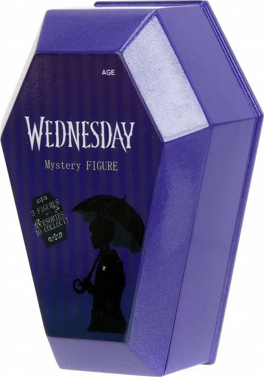 Figurinë metalike koleksionuese Wednesday Jada Toys Deluxe Blind Pack, 2.5 inç, set prej 8 copë