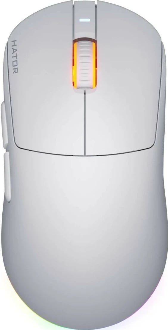 Maus Hator Quasar 3 wireless, RGB, 12000 DPI, i bardhë