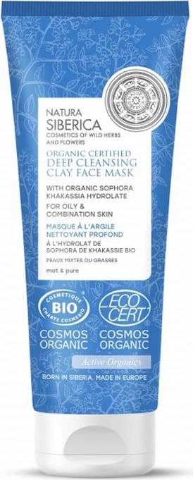 Maskë për fytyrë Natura Siberica Deep Cleansing Clay unisex 75ml