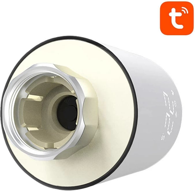 Valvul termostatike e mençur Avatto TRV07, ZigBee 3.0, Tuya, e bardhë