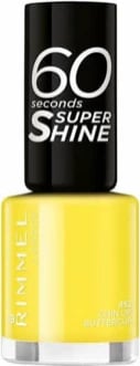 Llak për thonj Rimmel London 60 Seconds Super Shine 452 Chin Up Buttercup, e verdhë