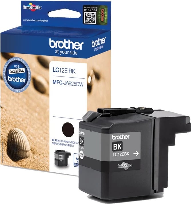 Toner Brother LC12EBK, 2400 faqe, Ngjyrë e zezë