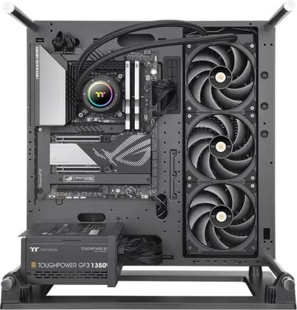 Ftohës me ujë për CPU Thermaltake Toughliquid 420 EX Pro ARGB, 3x140mm, bllok bakri, i zi